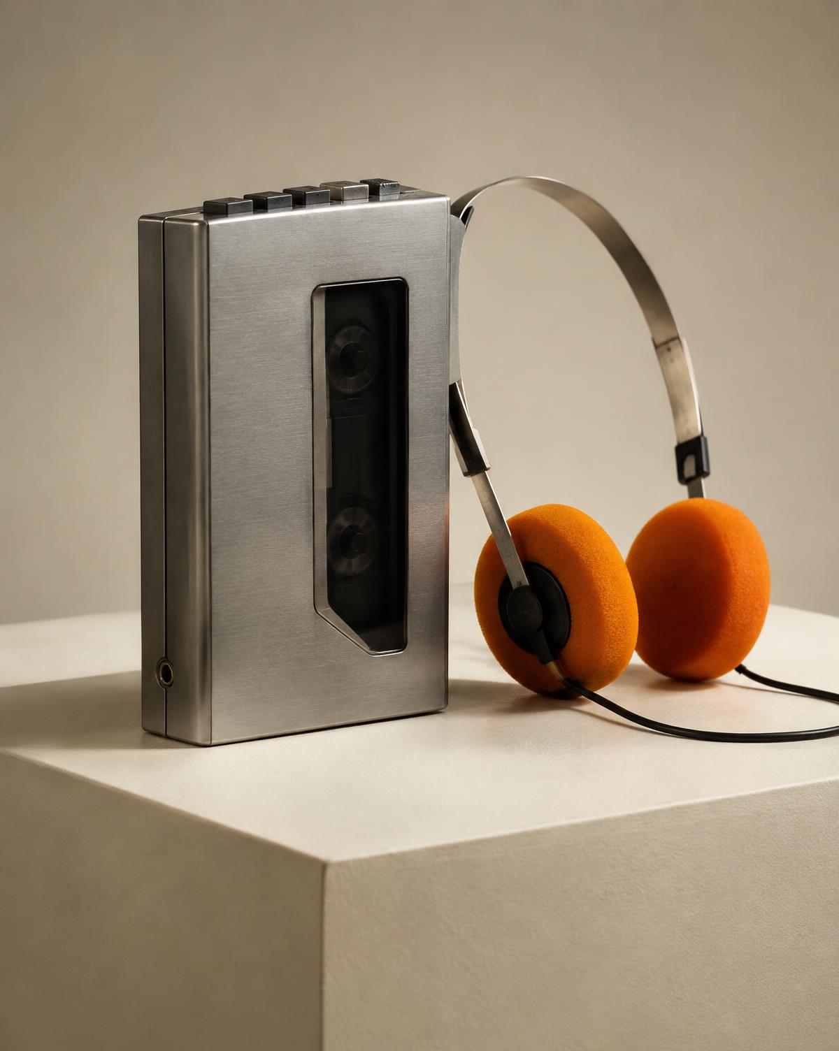 Portable cassette player
